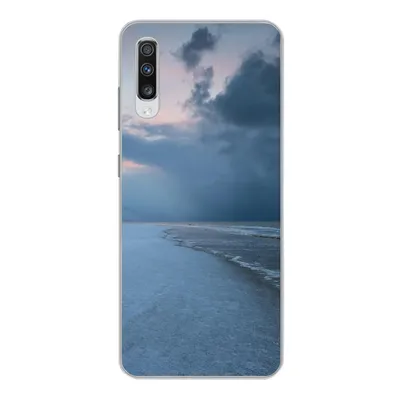 Produktbild von MuchoWow® Handyhülle Schutzhülle Hülle für Samsung Galaxy A70 Nordsee - Sturm - Wasser Silikon Softcase Handy Hülle - Schutzhaube