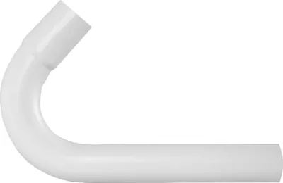 Produktbild von tecuro Spülrohrbogen 135° mit Muffe - Ø 44 mm für WC-Spülkasten - PVC weiß
