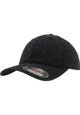 Produktbild von FLEXFIT 6997 | Garment Washed Baumwolle Dad Hat - Farbe: Black - Größe: S/M