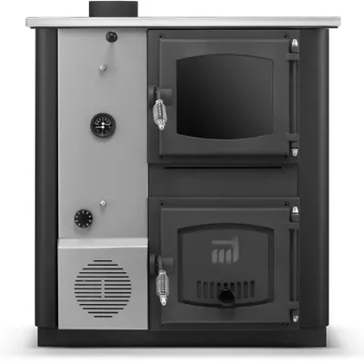Obrázok produktu pre Kuchynský sporák / kotol s výmenníkom tepla TEMY PRO 18 kW - ľavý, čierny