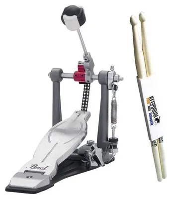 Image de Pearl P-1030R pédale simple avec baguettes de batterie