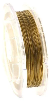 Productafbeelding van Schmuckdraad voor zelf maken van sieraden, messing, 0,5mm, 10m rol