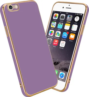 Produktbild von Cadorabo Schutzhülle für Apple iPhone 6 / 6S Hülle in Lila Handyhülle TPU Silikon Kameraschutz Etui Case