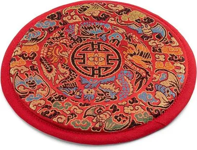 Productafbeelding van Famanu klankschaalmat, meditatieonderlegger, rond, 145 cm