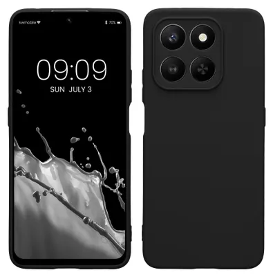 Produktbild von kwmobile Handyhülle für HONOR 400 Smart 5G / X7d Hülle - weiches Handy Silikon Case - Schutzhülle Cover - Schwarz matt