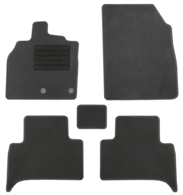 Fußmatten-Set für Renault Grand Scenic III, 05/2009-11/2016, 5-teilig, Schwarz