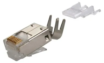 Image de Connecteur RJ45 Cat.6 blindé 8 broches - Prise RJ45 8 (8) J00026A0165X