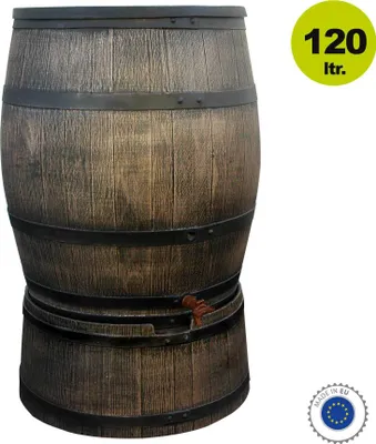 Produktbild von Regenfass Set Regentonne Wassertank mit passendem Untergestell 120 Liter
