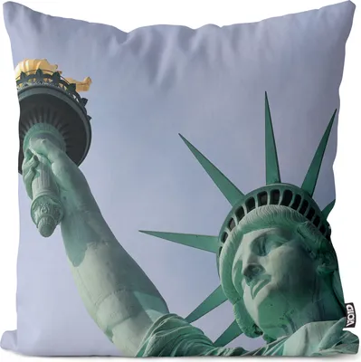 Produktbild von VOID New York Freiheitsstatue Manhattan Kissenbezug Kissenhülle Polyester wasserfest Outdoor Indoor