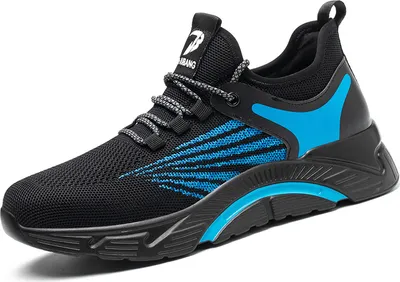 Produktbild von Sicherheitsschuhe, leichte Arbeitsschuhe für Männer, sportliche, atmungsaktive Stahlkappenschuhe, rutschfeste Arbeitsschuhe