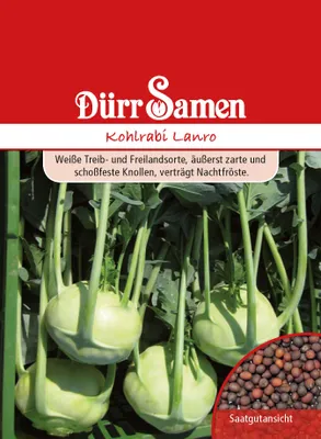 Produktbild von Kohlrabi Lanro | Kohlrabisamen von Dürr Samen