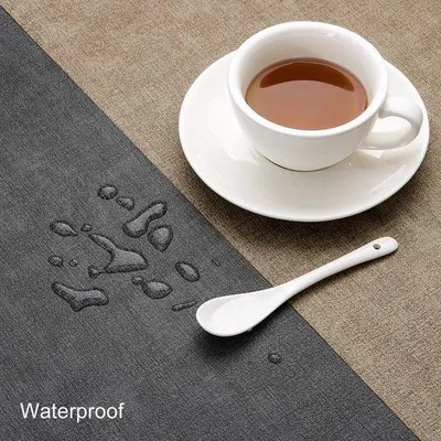 Produktbild von Tischläufer, beidseitig bedruckt – waschbar – rutschfest – hitzebeständig – wasserdicht – 40 x 140 cm – Tischdecke