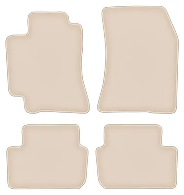 Produktbild von DURBAN Beige Velours-Fußmatten-Set für Lexus IS I Limousine (1998-2005)