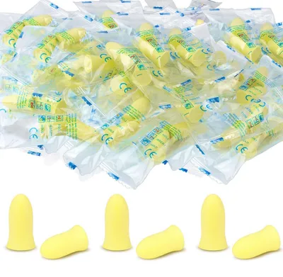 Obrázok produktu pre Zátky do uší na spanie, 30 párov, mäkké chrániče sluchu, 36 dB SNR, žlté