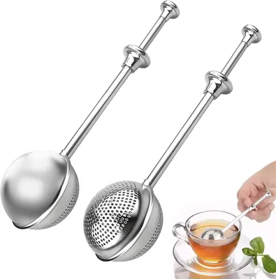 Produktbild von Teezange, 2 Stück Teesieb aus Edelstahl 304 für losen Tee