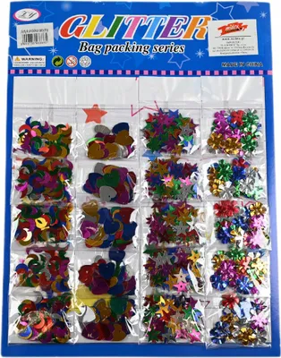 Produktbild von Pailletten Set zum Basteln - Bunte Deko Pailletten Mix - Ideal für Kreative & DIY
