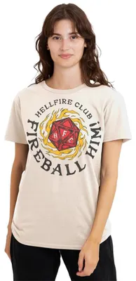 Produktbild von Stranger Things Hellfire Club Fireball Him Damen T-Shirt, Natur, L