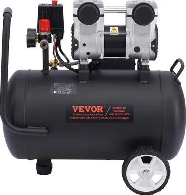 Image de Compresseur d'air compact et portable sans huile, 8 gallons, 90 PSI