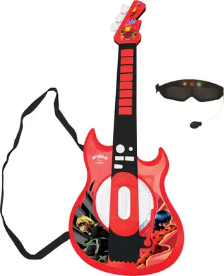 Image de Guitare Électronique Lumineuse avec lunettes et micro Miraculous