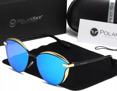 Produktbild von UV400 polarisierte Sonnenbrille Damen Fliege PolarSky mit Satz