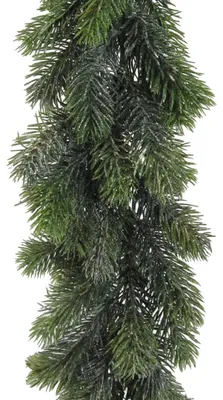 Produktbild von Künstliche Tannengirlande ca. 180cm mit 168 Tannentriebe. GEFROSTET