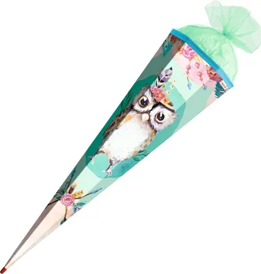 Image de ROTH 678866 Schultüte Eule Liselotte - eckig, 85 cm