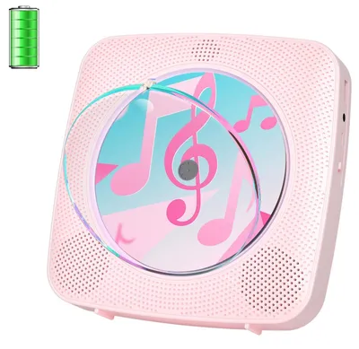 Immagine prodotto di Lettore CD per bambini con Bluetooth, radio e telecomando, color rosa