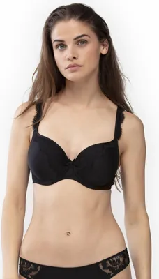 Produktbild von Mey Bügellose BHs mit floraler Spitze und 3D-Material in Schwarz