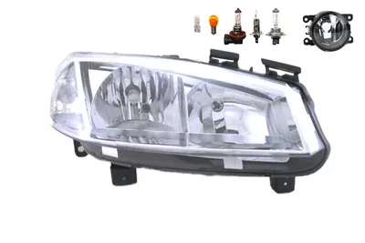 Produktbild von Scheinwerfer passend für Renault Megane II 02-05 H7 H1 R +Nebel+ Leucht. 7701064017 7701054655 260108053R 8200074008 6202E1 00006202E1 Johns
