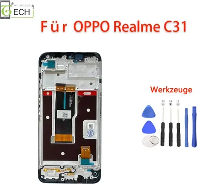 Produktbild von Für Oppo Realme C31 RMX3501 LCD Display mit Rahmen Bildschirm