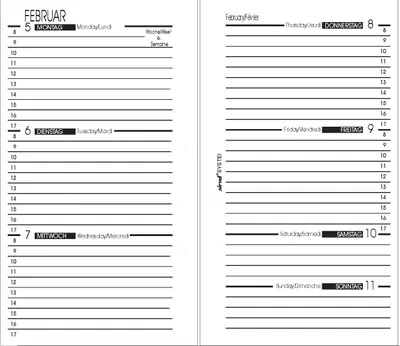 Produktbild von bind Ersatzkalender 2026 für Terminplaner A7 Modell 17501