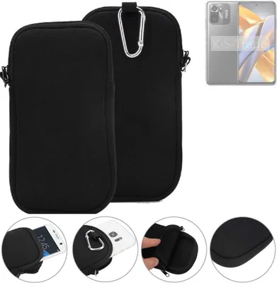 Produktbild von K-S-Trade Neopren-Hülle Handyhülle kompatibel mit POCO M5s Schutzhülle Neoprenhülle Sleeve Schutz-Hülle Gürtel Tasche Case Holster Handytasche