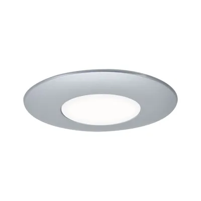 Image de 989.88 Spots encastrés LED, IP65, 1x 0,25W, 230V, diamètre 84mm, finition chromée mate/opale, corps en plastique, boîtier d'encastrement de 60mm, référence 98988