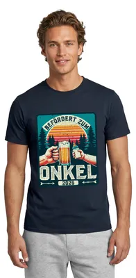 Produktbild von Spreadshirt Befördert Zum Onkel 2026 Männer T-Shirt, M, Navy