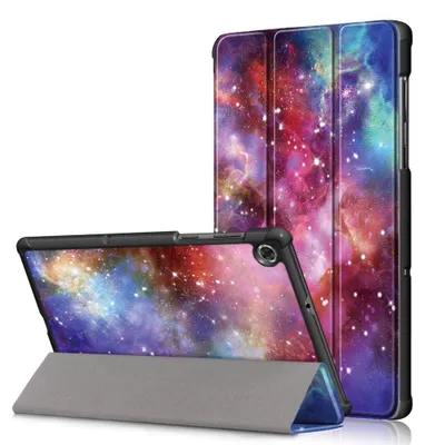 Produktbild von Lenovo Tab M10 FHD Plus Hülle - Tri-Fold Ständer Klapphülle mit Schlaf/Wach-Funktion - Galaxy