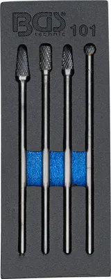 Image de BGS 101 Jeu de fraises HSS, 4 pces, extra long