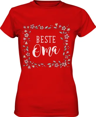 Produktbild von Beste Oma Damen Premium T-Shirt – Red / XXL
