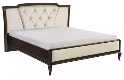 Produktbild von Bett aus Holz Chesterfield Betten Doppelbett im Schlafzimmer Samt Textil