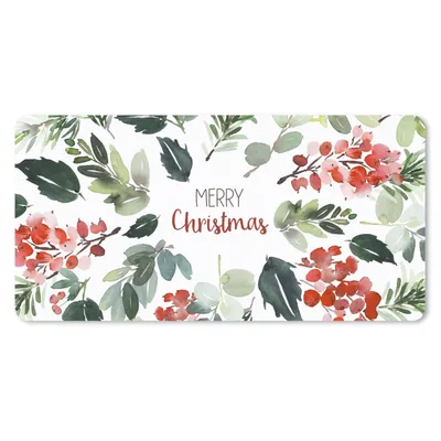 Produktbild von MuchoWow® Schreibtischunterlage Weihnachten - Zitat - Aquarell 80x40 cm - XXL Mauspad - Gaming Mauspad