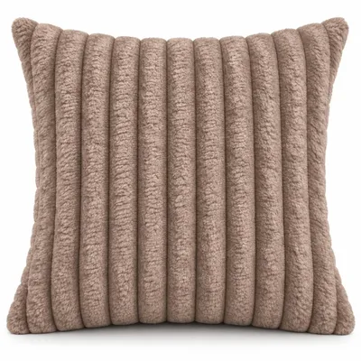 Image de Housse de coussin décoratif 45x45 cm, tissu velours doux
