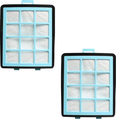 Produktbild von 2x HEPA-Filter inklusive Schwamm ersetzt 432200533151 CRP745/01 für Philips PowerPro FC8760 FC8760/01 FC8760/61 FC8760/81 FC8761 FC8761/01 FC8761/72 FC8763/01 FC8764 FC8764/01 FC8764/11 FC8764/61