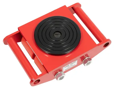 Obrázek produktu pro Podvozek pro přepravu strojů – 6 tun, transportní vozík – pro těžké stroje, průmyslový vozík s 4 otočnými kolečky o 360° – s tvrdolegurou