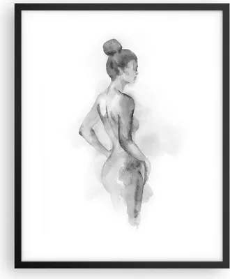 Produktbild von Gerahmtes Poster - Schwarzer Rahmen - Frau Körper Stück - 40x50 cm - Wand Bild - Wanddeko - Wandbilder - Kunstposter - Wandposter - Bilderrahmen - Bilder - Kunstdruck - P2BPA40x50-4995