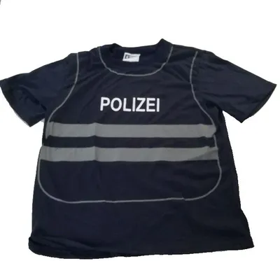 Produktbild von Spieleshirt Weste Polizei Kinder Uniform, Größe:110/116