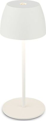 Briloner Serina Mini Mini LED Tischlampe kabellos IP44, Dimmbar, Touch, Spritzwasserschutz, akku, weiß, Ø8 x 20 cm