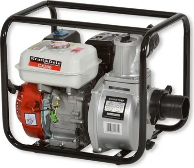 Produktbild von Benzin Wasserpumpe 6,5 PS Gartenpumpe 4 Takt Motorpumpe 3'' Kreiselpumpe 1000l/min