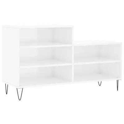 Produktbild von vidaXL Schuhregal Hochglanz-Weiß 102x36x60 cm Holzwerkstoff