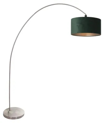 Produktbild von Stehlampe - stahl - Solva - metall textil - bogenlampe - E27 - 3913ST - Mexlite