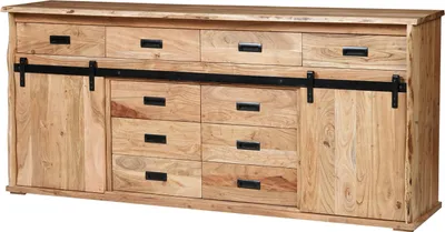 Produktbild von Sideboard Baumkante 200 x 45 x 90 cm Akazienholz massiv naturfarben LIAN IV