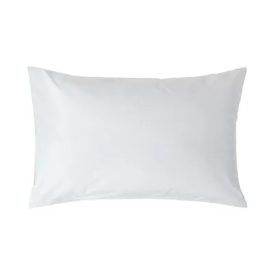 Produktbild von HOMESCAPES Kopfkissenbezug Fadendichte 200 Weiss, 48 x 74 cm